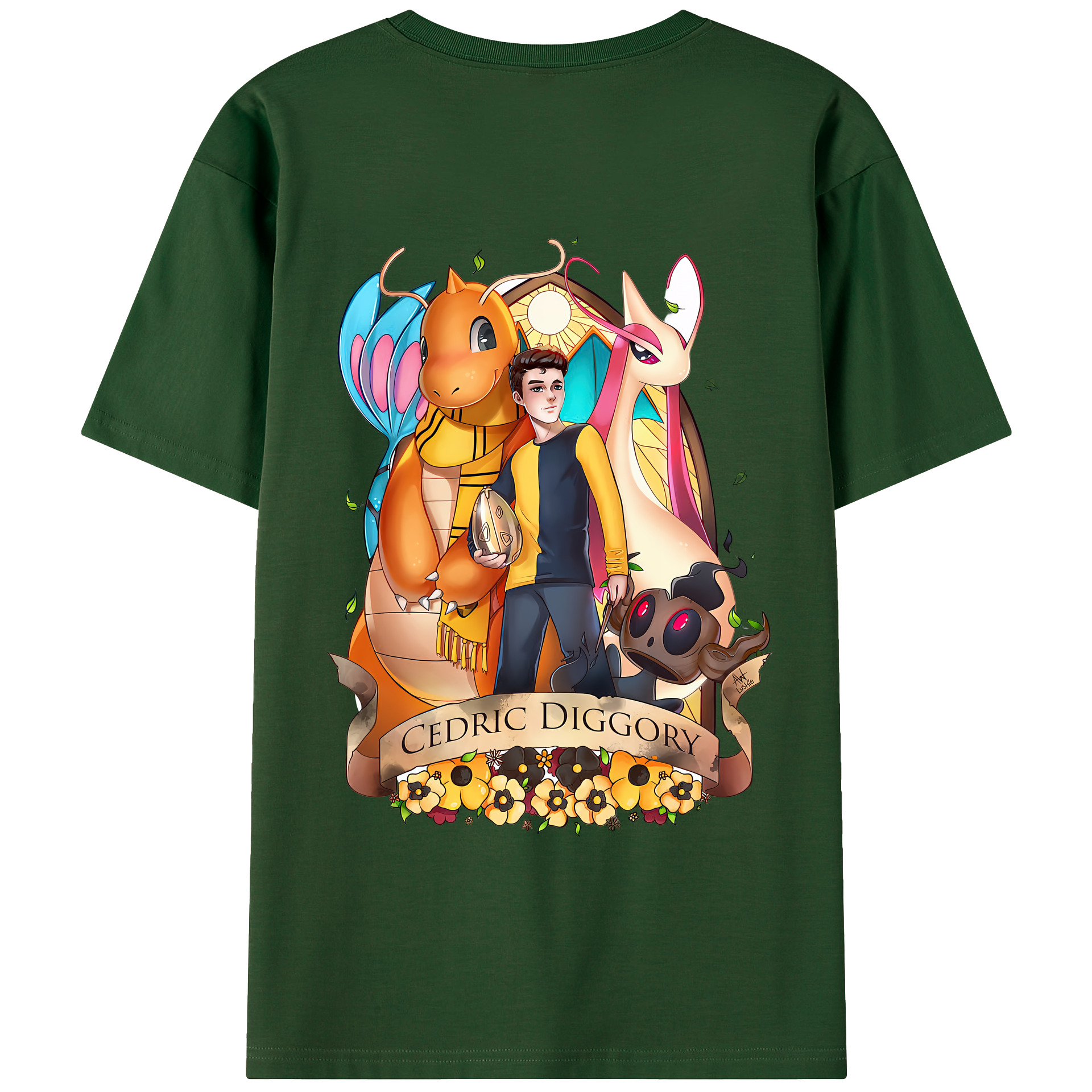 （画像用） Harry Potter ハリー・ポッターシリーズ 綿100％半袖Tシャツ（背面プリント）
